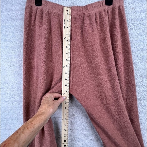 SPIRITUAL GANGSTER Linen Terry Cloth Brown Wide Leg Crop Pull On Pants Sz Large - Picture 10 of 13